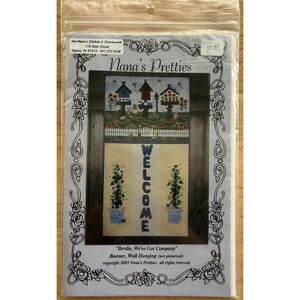 NANA'S PRETTIES "Brrdie, We've Got Company" Banner & Wall Hanging Pattern Uncut